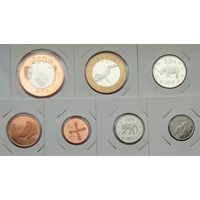 Катанга (Конго) 1, 5, 10, 20, 50, 100, 250 франков 2013 г. Набор 7 монет. Флора и фауна. В холдерах