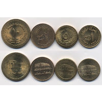 СУДАН 1994-1996 год. НАБОР 4 монет (1, 2, 5 и 10 Динаров) UNC