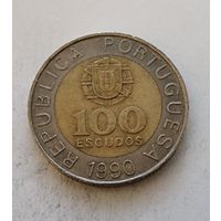 Португалия 100 эскудо, 1990
