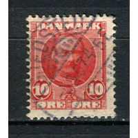 Дания - 1907/1912 - Король Фредерик VIII 10 Ore - [Mi.54] - 1 марка. Гашеная.  (Лот 74AX)