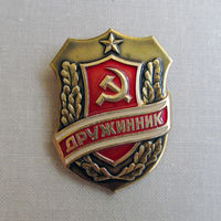 24ВВ Значок Дружинник СССР 1970-1980-е