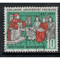 Германия/ФРГ/1957/ Юбилеи / 500 лет Университету Фрайбург /  Michel #DE 256 / 1 Юбилейная Марка