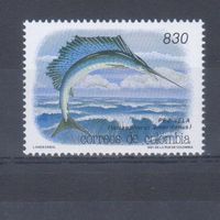 [327] Колумбия 1991. Фауна.Рыба. Одиночный выпуск. MNH