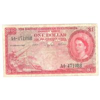Британские карибские территории 1 доллар 1962 года. Тип Р 7c. Состояние VF