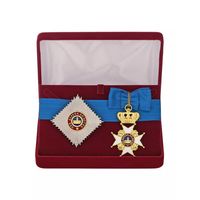 Комплект Знак и звезда ордена Вендской Короны - Мекленбург-Шверин Германия в подарочном футляре