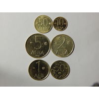 Болгария 50 стотинок,1,2,5,10,50 лева 1992-97г