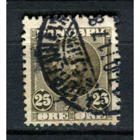 Дания - 1907/1912 - Король Фредерик VIII 25 Ore - [Mi.56] - 1 марка. Гашеная.  (Лот 75AX)