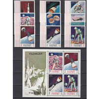 Космос. Фуджейра (ОАЭ). 1969. 9 марок и 1 блок. Michel N 390-398, бл14 (22,5 е).