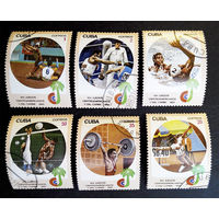 Куба 1982 г. 14-е Центрально-Американские и Карибские игры в Гаване. Спорт, полная серия из 6 марок #0011-С1P2