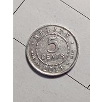 Белиз 5 центов 2013 года .