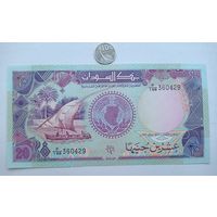 Werty71 Судан 20 фунтов 1991 UNC банкнота Корабль Редкая