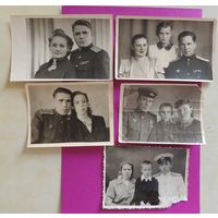 Фото "Офицерские семьи", 1940- 1950 гг. (8*12, 8*14 см)