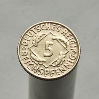 Германия 5 рейхспфеннигов 1925 D