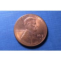 1 цент 2013 D. США.