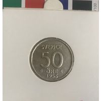 Швеция 50 эре 1956 в холдере