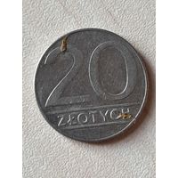 20 Злотых Польша 1990.