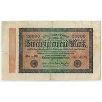 Германия 20 000 марок 1923 год.
