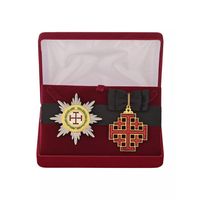 Комплект Знак и звезда ордена Гроба Господня - Ватикан в подарочном футляре