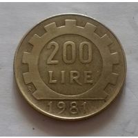200 лир, Италия 1981 г.