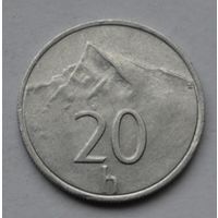 Словакия, 20 геллеров 1993 г.