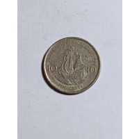 Карибы 10 центов 1999 года .