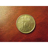 10 центов 1976 год Нидерланды