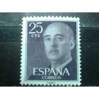 Испания 1955 Генерал Франко* 25 с