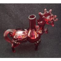 Бутылка (графин, штоф и т.п.) Конь, цветное стекло, времён СССР, не с рубля