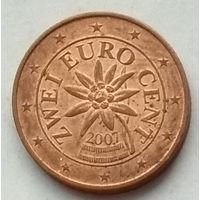 Австрия 2 евроцента 2007 г.