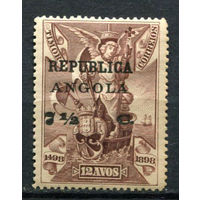 Португальские колонии - Ангола - 1914 - Надпечатка REPUBLICA ANGOLA и нового номинала на марках Тимора 7 1/2C на 12A - [Mi.139] - 1 марка. MH.  (Лот 112AP)