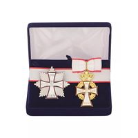 Комплект Знак и звезда ордена Данеброг - Дания в подарочном футляре