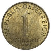 Австрия 1 шиллинг, 1991
