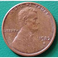 США 1 цент 1982 D
