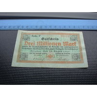 Германия 3000000 3 миллионов  марок 1923
