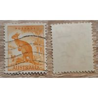 Австралия 1938 Красный кенгуру. Перф. 13 1/2 x 14