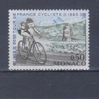 [2158] Монако 1963. Велоспорт.Велосипед. Одиночный выпуск. MNH