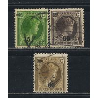 Люксембург 1928 Шарлотта Надп Стандарт #200,202,204