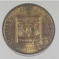 Австрия 20 шиллингов 2000 150 лет первой австрийской марке