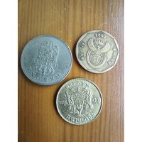 ЮАР 50 центов юбилейная футбол, Дания 1 крона 1963, Тайланд  -29