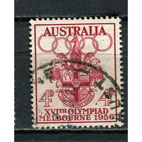 Австралия - 1956 - Летние олимпийские игры 4P - [Mi.266] - 1 марка. Гашеная.  (Лот 7EZ)-T25P1