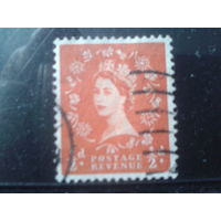 Англия 1955 Королева Елизавета 2  1/2 пенни ВЗ21