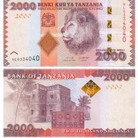 Танзания 2000 шиллингов  2020 год  UNC