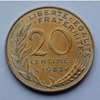 Франция 20 сантимов. 1983