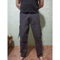Штаны в стиле милитари, плотные как джинсы , 100% хлопок , размер 48-50