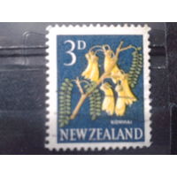 Новая Зеландия 1960 Цветы 3 пенса