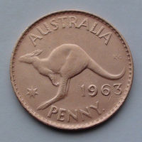 Австралия 1 пенни. 1963
