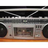 Магнитола SANYO M-7800k stereo boombox(Made in Japan) Рабочая!