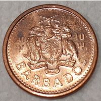 Барбадос 1 цент, 2010 (7-2-2)