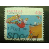 Австралия 1990 Скейтбординг, марка из буклета