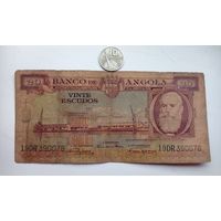Werty71 Португальская Ангола 20 эскудо 1956 банкнота